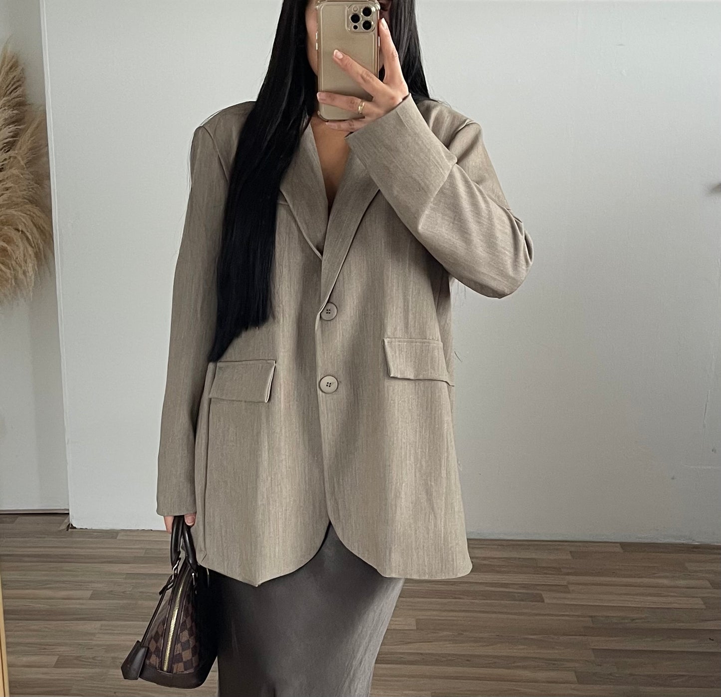 Boxy Blazer Taupe