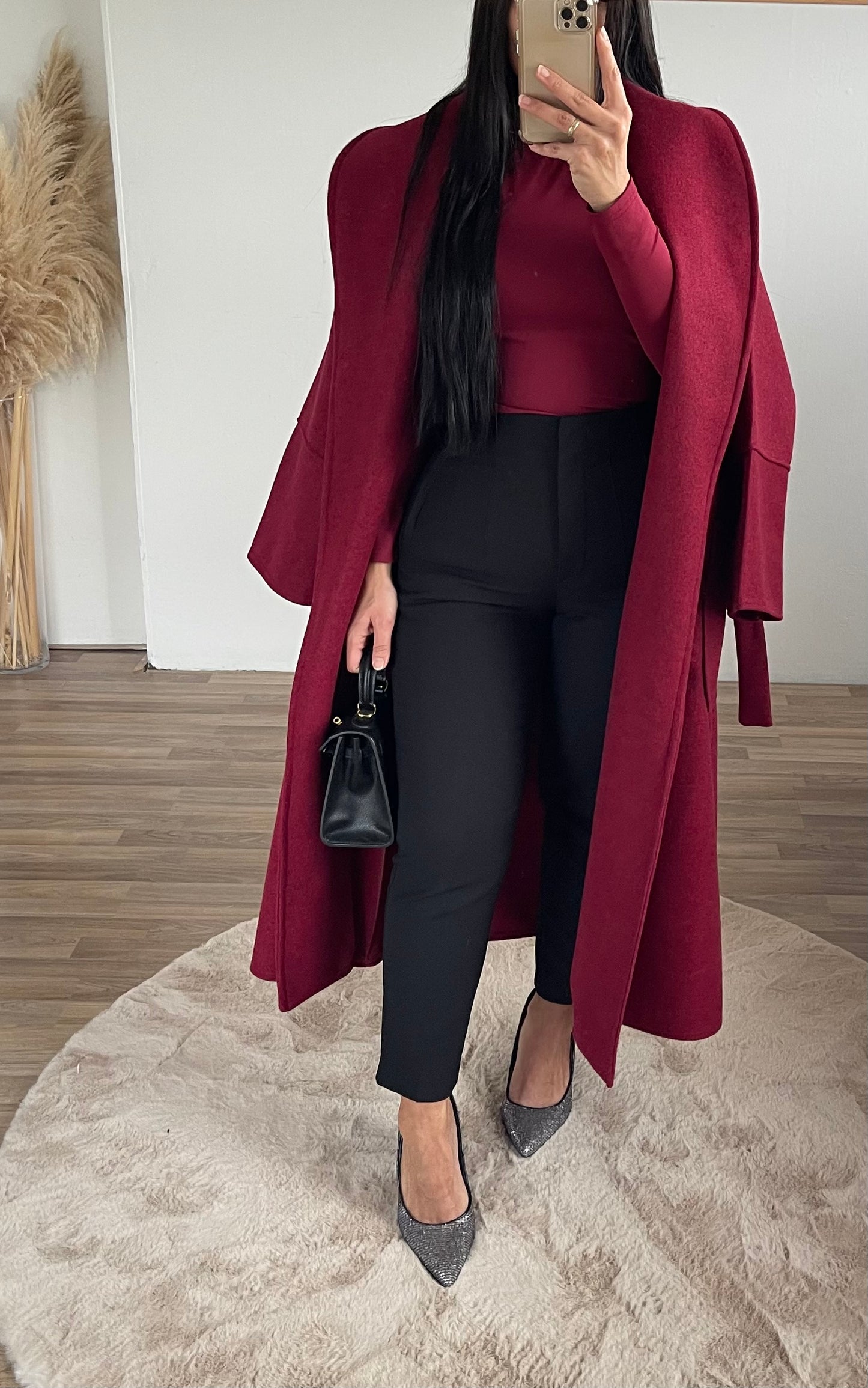 Rosa Coat Burgundy