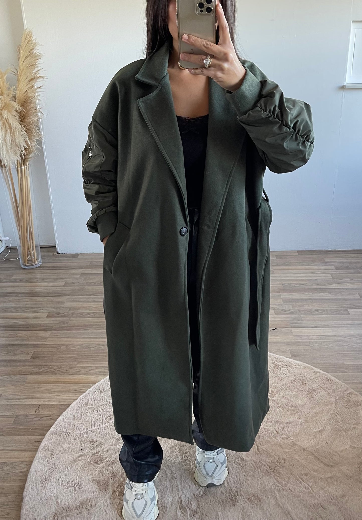 Nikki Mantel Army Green