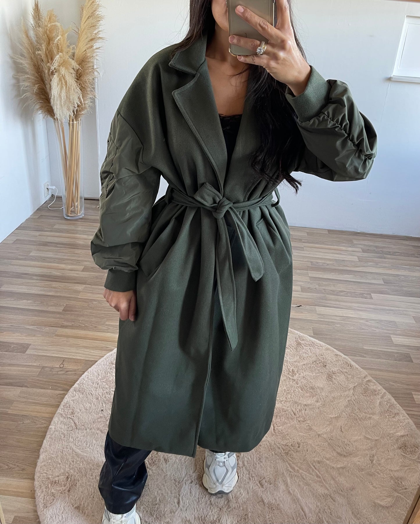 Nikki Mantel Army Green