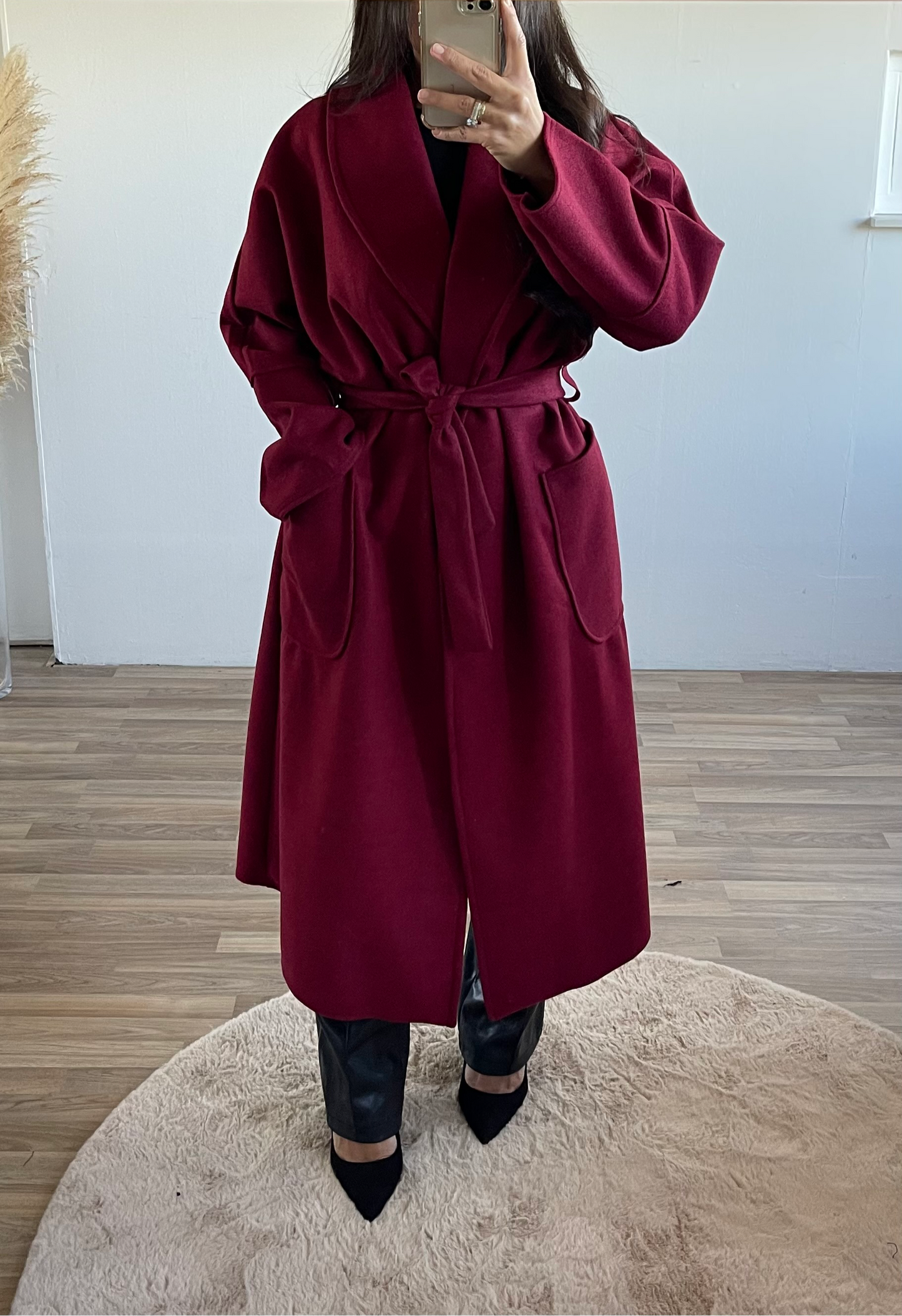 Rosa Coat Burgundy