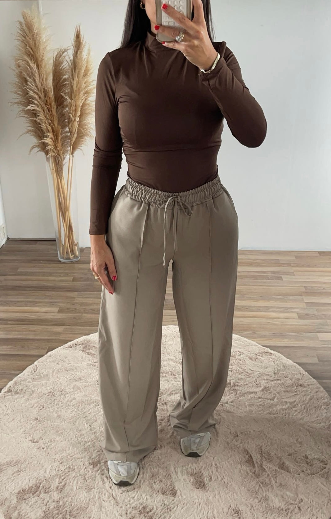 Pantalon Broek Taupe