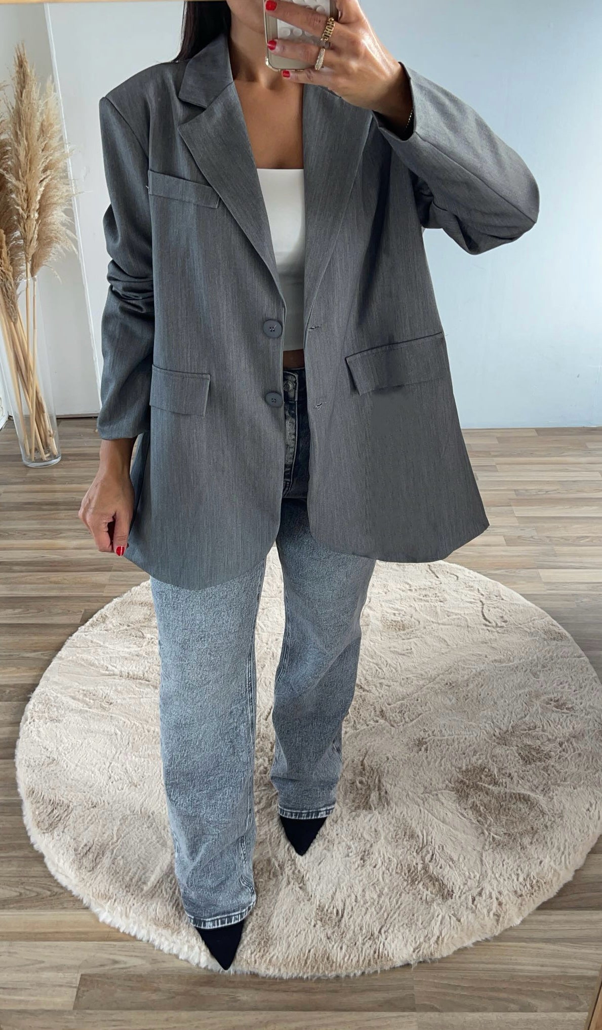 Boxy Blazer Grey