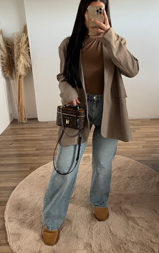 Boxy Blazer Taupe